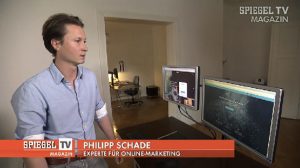 Philipp Schade als Experte für Online Marketing bei Spiegel TV